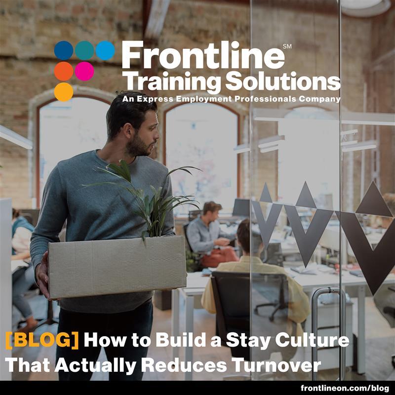 Struggling with high turnover? Building a stay culture—where people feel valued, connected, and inspired to grow—can make all the difference.

This blog from Frontline Training Solutions breaks down how intentional leadership, strategic... frontlineon.com/how-to-build-a…

#StayCulture