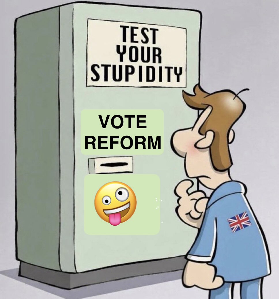 JimNewcomb10's tweet image. Even among diehard @reformparty_uk voters, some of them will say ‘I don’t know why [@Nigel_Farage] associates with Trump. We don’t want Trump here’.” So, vote #reform get #TrumpBS 2