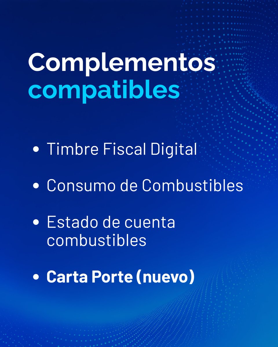 detecno_'s tweet photo. 📢 SAT INFORMA

Nueva actualización al complemento de hidrocarburos y petrolíferos.

Cambios en validaciones CFDI, matriz de errores y compatibilidad con Carta Porte.

Si operas con este complemento, vale la pena revisarlo. https://t.co/74sIcmSral 

#SAT #CumplimientoNormativo https://t.co/a6JlOeY7D8