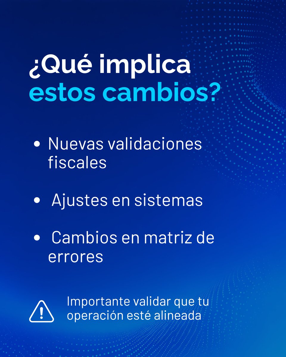 detecno_'s tweet photo. 📢 SAT INFORMA

Nueva actualización al complemento de hidrocarburos y petrolíferos.

Cambios en validaciones CFDI, matriz de errores y compatibilidad con Carta Porte.

Si operas con este complemento, vale la pena revisarlo. https://t.co/74sIcmSral 

#SAT #CumplimientoNormativo https://t.co/a6JlOeY7D8