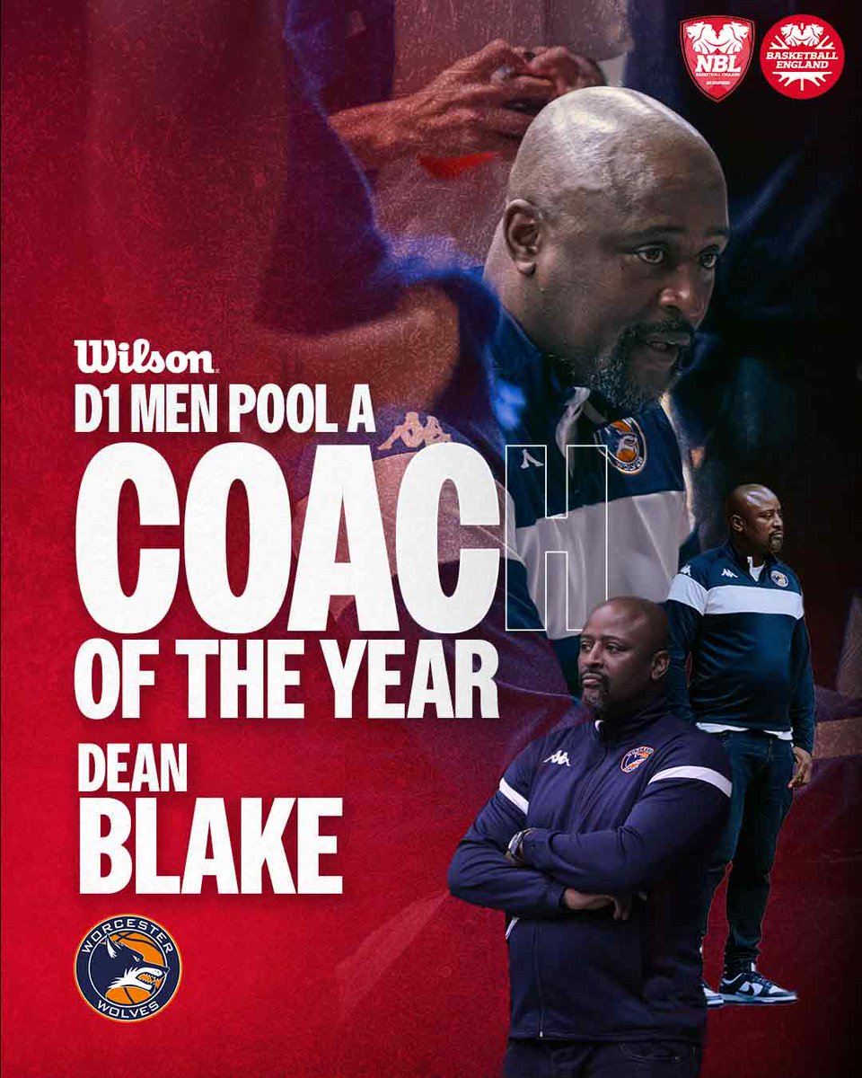 UW_Wolves's tweet image. 🏆DEAN BLAKE - COACH OF THE YEAR🏆

Congratulations to our @NBLengland NBL1 Head Coach Dean Blake on being named Coach of the Year for Pool A!

Taking the team to the league championship and Play Off Finals.

Congratulations Coach!

#WolfPack #NBL2526 #Winner #CoachOfTheYear