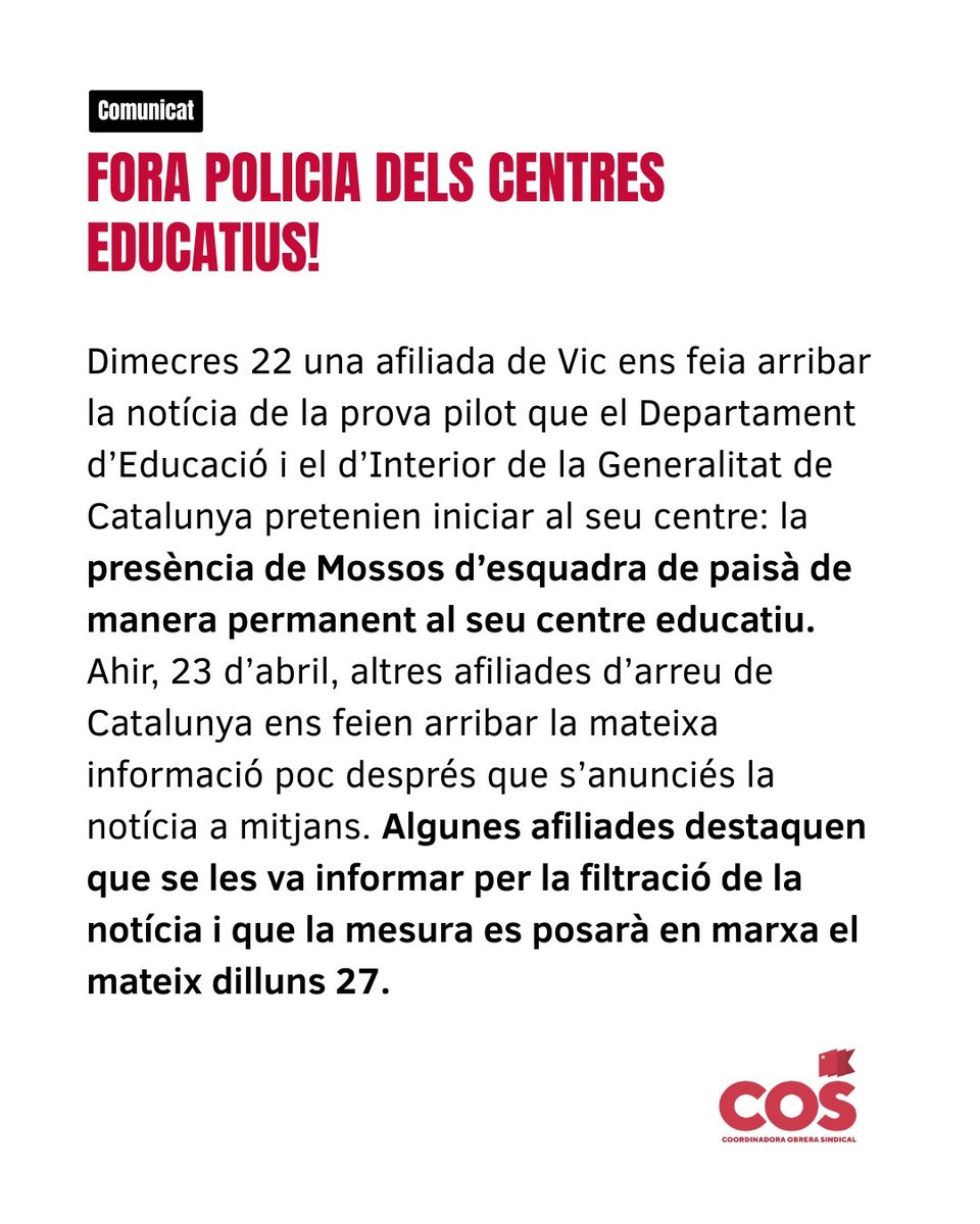 COS Baix Llobregat tweet media