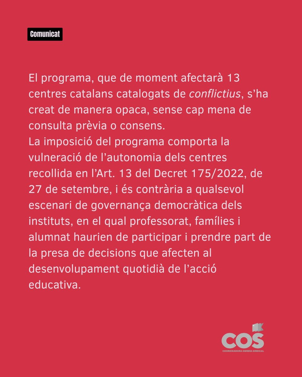 COS Baix Llobregat tweet media