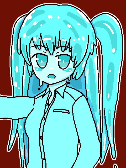 Elinのキャラクターのポートレート　スライム魔女の　ザ・水「ディカ」です