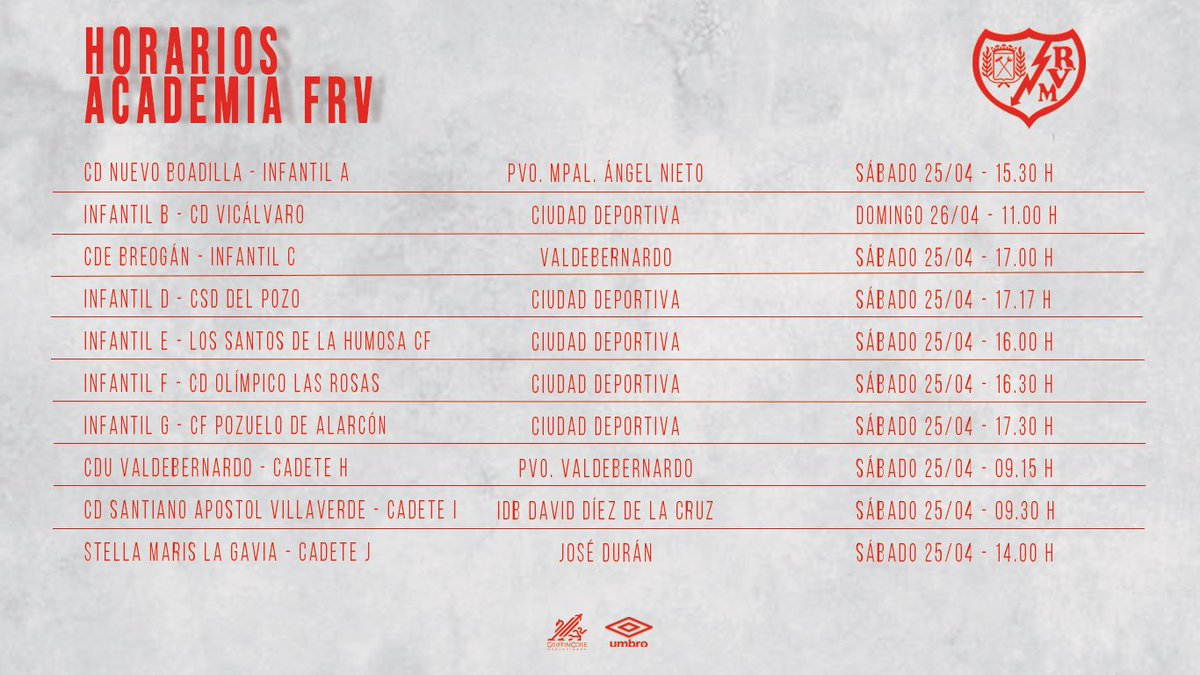 Rayo_academia's tweet image. 🗓️ Nueva jornada en la Academia #FRV 💪