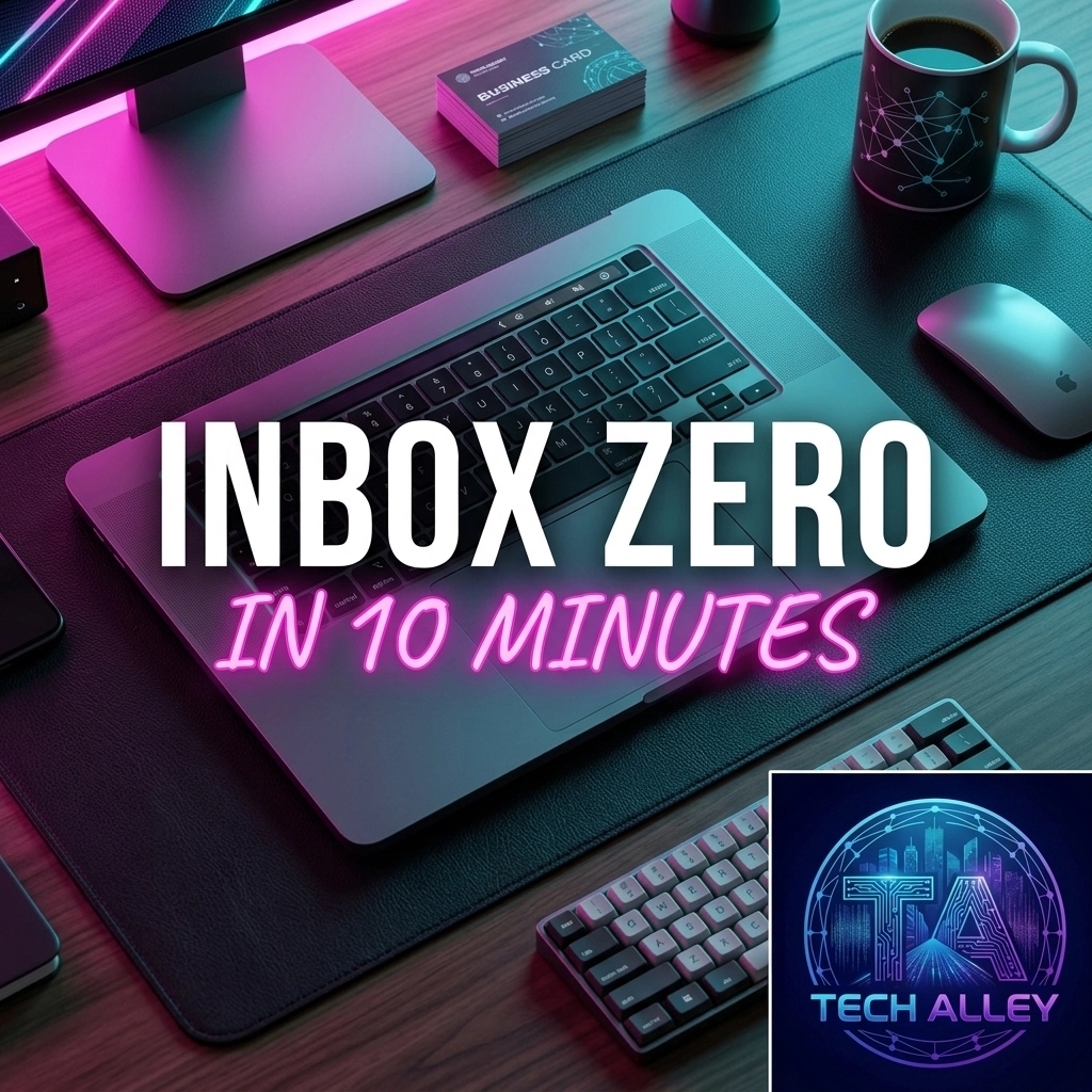 TechAlley's tweet photo. Stop drowning in threads. Your inbox isn't a to-do list: it's a trap.

Our 24/7 triage service hits Inbox Zero in 10 mins flat. Stop reacting. Start scaling.

The takeaway: Emails don't build empires. Strategy does.

#InboxZero #TechAlley #SMEGrowth #Efficiency https://t.co/zMHcZZLLbZ