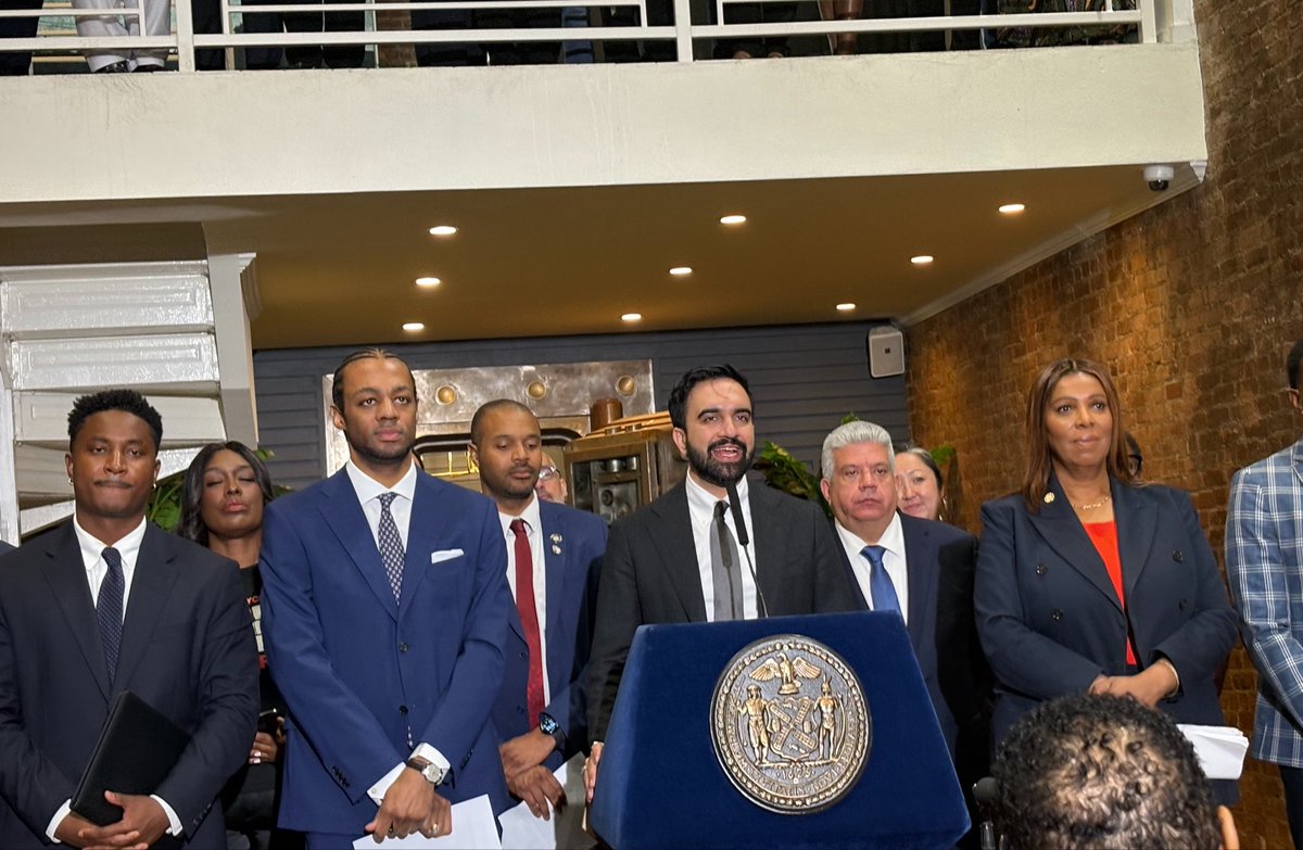 Mayor Mamdani is in Bed-Stuy announcing a new Deed Theft Office, alongside Chi Ossé, who was arrested protesting that form of fraud yday. 

“In the past, city government has too often stood idly by while deed theft occurs rather than acting to prevent it,” Mamdani says.