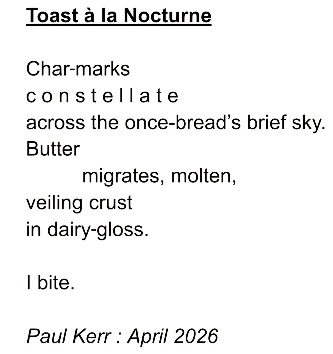thedevilstuna's tweet image. Here's my effort for #fragmentsfriday a short poem about a hero of the snack world, the humble piece of toast. 

@blackboughpoems
@MatthewMCSmith

#poetrycommunity
#writerscommunity
#toastlovers
#poetry
#toastery
