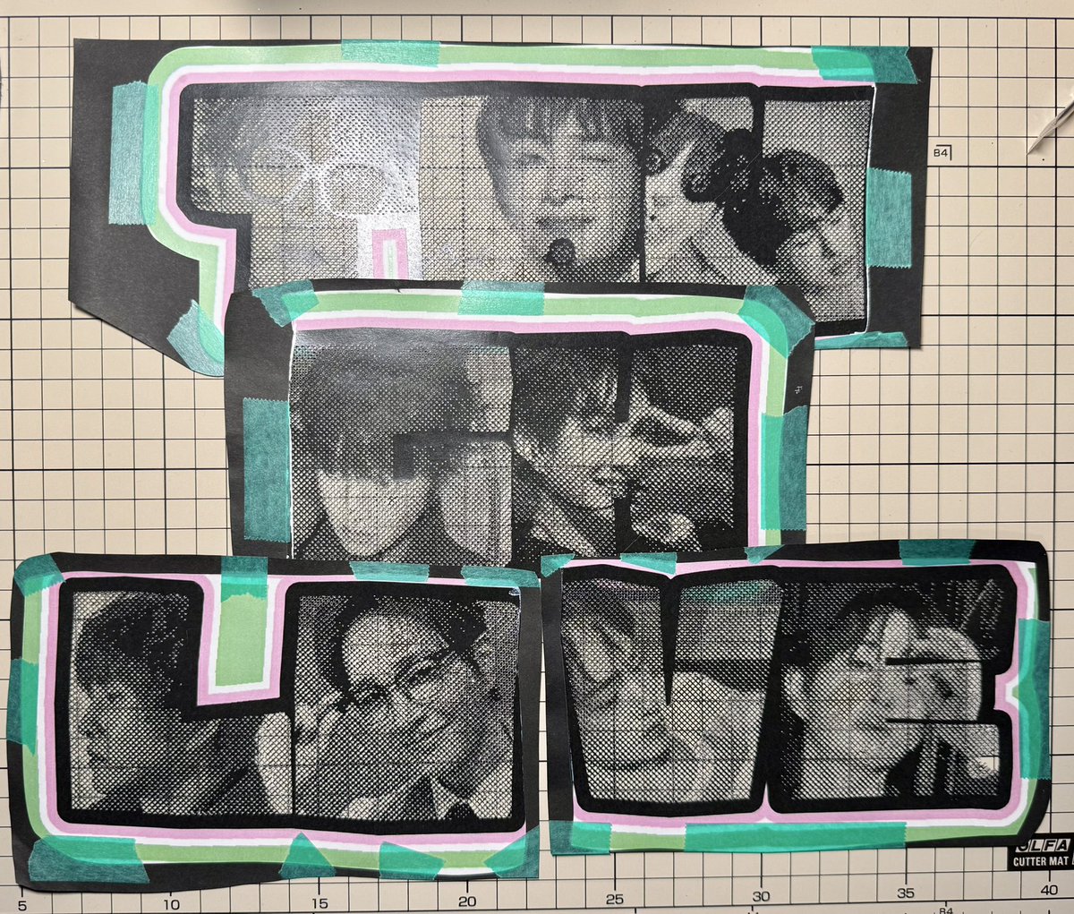 Circle31214's tweet image. TOUGH LOVE切り終わり！
ここから応援ボードにしていきます！
#切り絵 #paperart 
#ONEW #온유 
#터프러브