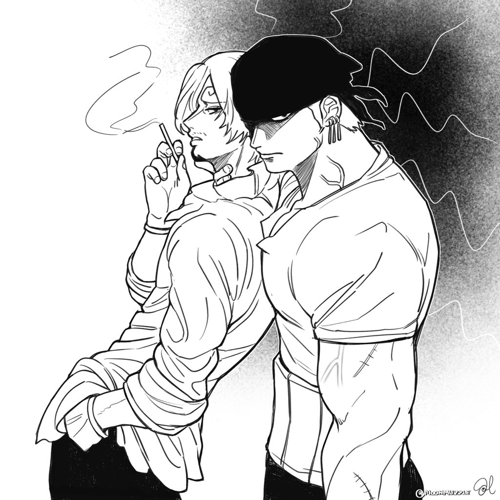 There’s someone getting a little too possessive 💚💛🙂‍↕️
#zosan #ゾロサン