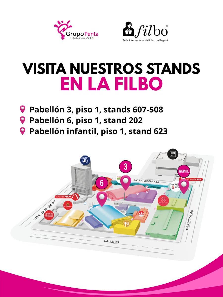 grupopenta's tweet photo. Vamos a hacer un hilo contándoles quiénes son nuestros invitados este año a la @FILBogota 📚 https://t.co/BwFruhrzQd