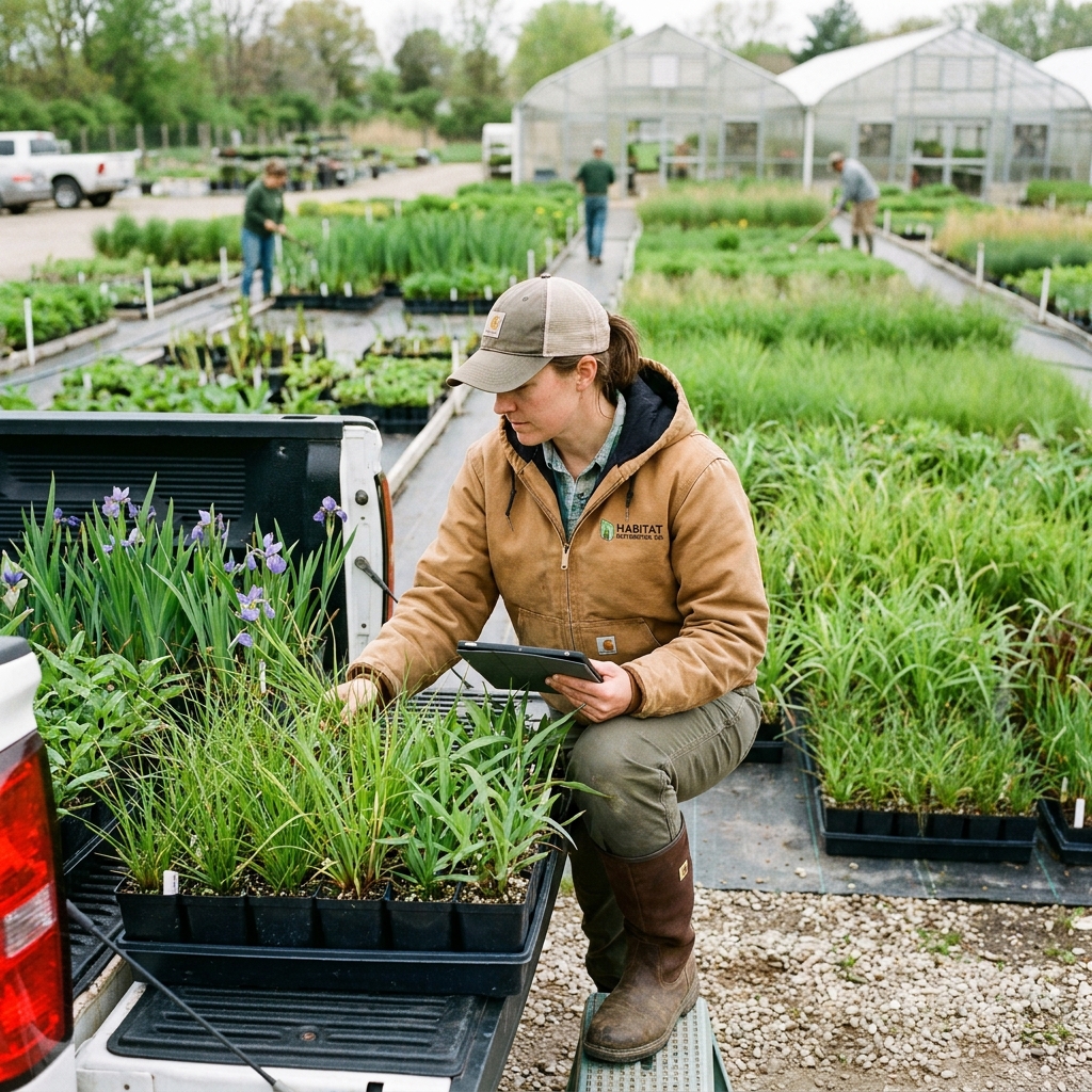 Marshland2026's tweet image. Project deadlines don’t wait—neither should your plant supply. Depend on consistent, large-scale native stock for every restoration milestone. See how we keep Midwest projects on schedule: marshlandtransplant.com #EcologicalRestoration #NativePlants