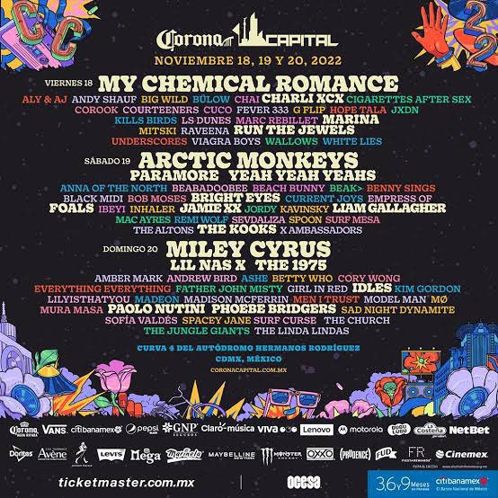 En mi cabeza siempre están los dos mejores carteles que tuvo el Corona Capital 2013 y 2022 y no pienso discutirlo.