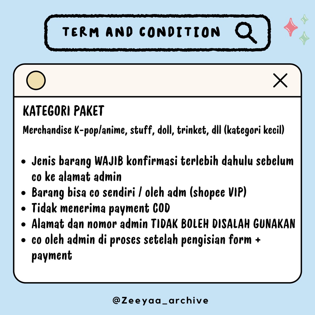 Zee - Mention after dm - Jasa titip paket jastip tweet media