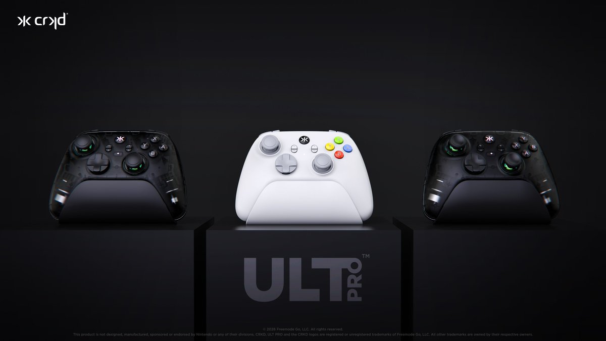 Wario64's tweet image. CRKD ULT PRO Wireless Gaming Controller (Switch 2/Switch/PC/Mobile) w/ TMR Sticks up for preorder on Amazon ($69.99) amzn.to/41TGavL
PC button layout amzn.to/4cP5msl 

CRKD ($66.49 w/ code WARIO64) buff.ly/lULikw9 #ad