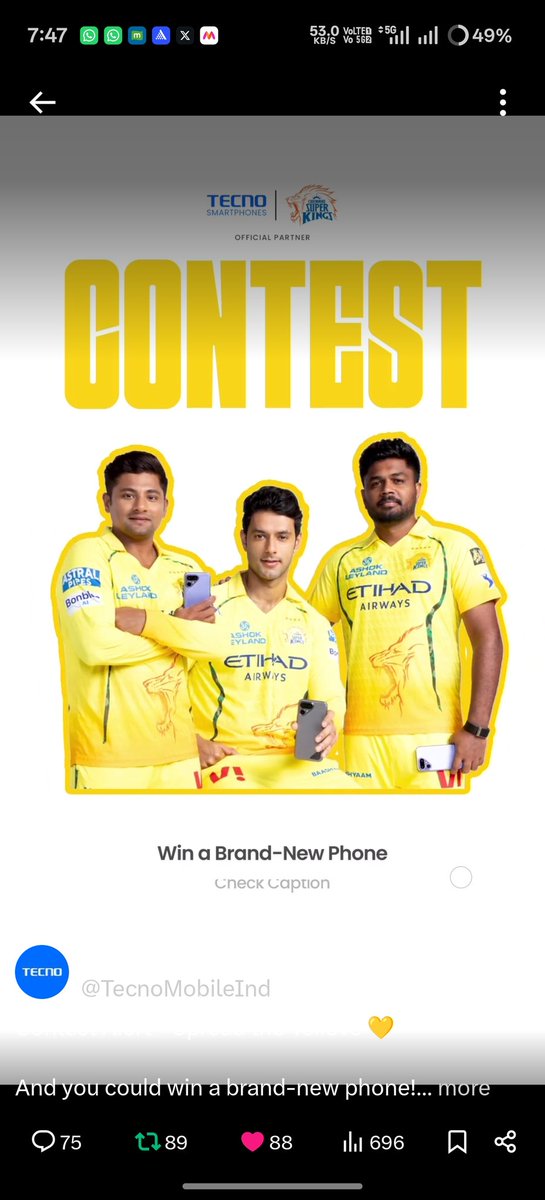 imMeet17's tweet image. Here I captured perfect screenshot of Chennai Army when it perfectly fits in frame. 

#TECNO #TecnoMobile 
#WhistlePodu #ChennaiSuperKings #YellowArmy #IPL2017 
@TecnoMobileInd ❤️

Join Guys
@RajeshHegdeBlr @shubhliv @NYerradla @chidambar08 @Dattatray_84