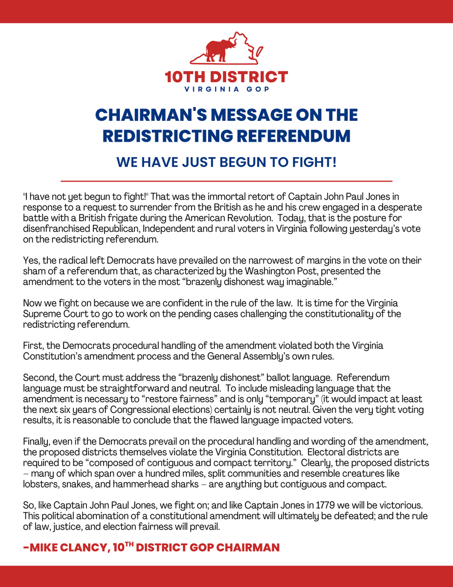 Listen to the April 27 Special Session (9 AM) on the Redistricting Litigation here:
