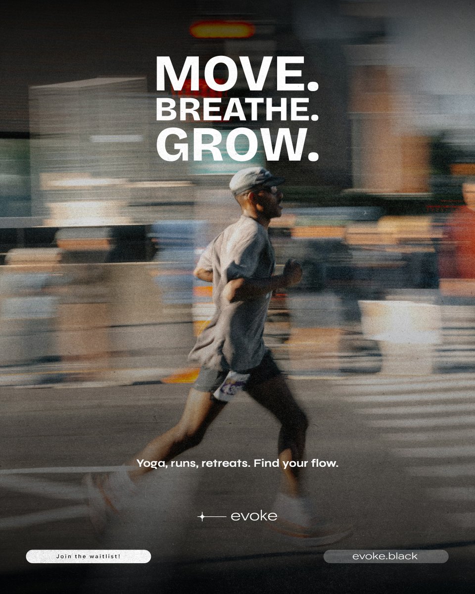 evoke_black's tweet photo. Yoga. Runs. Retreats. Meditation.
Every wellness event, one tap away.
evoke is coming. Waitlist open now ↓
https://t.co/HqisIDPouf https://t.co/UdRMrevSt8