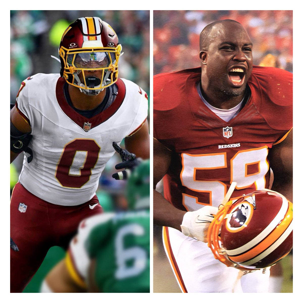 RyanWetzelMT's tweet photo. Sonny Styles is a beast with a ton of upside. If he turns it on like Ohio native, London Fletcher, the opposition is in trouble! 

#BlackieWetzel #Thelogo #GreatAmericanIndianWarrior #NativeAmericanPride #WashingtonFootball #WashingtonDC #RFKStadium @Commanders @NFL @LFletcher59 @sonnystyles @jerseyxswap