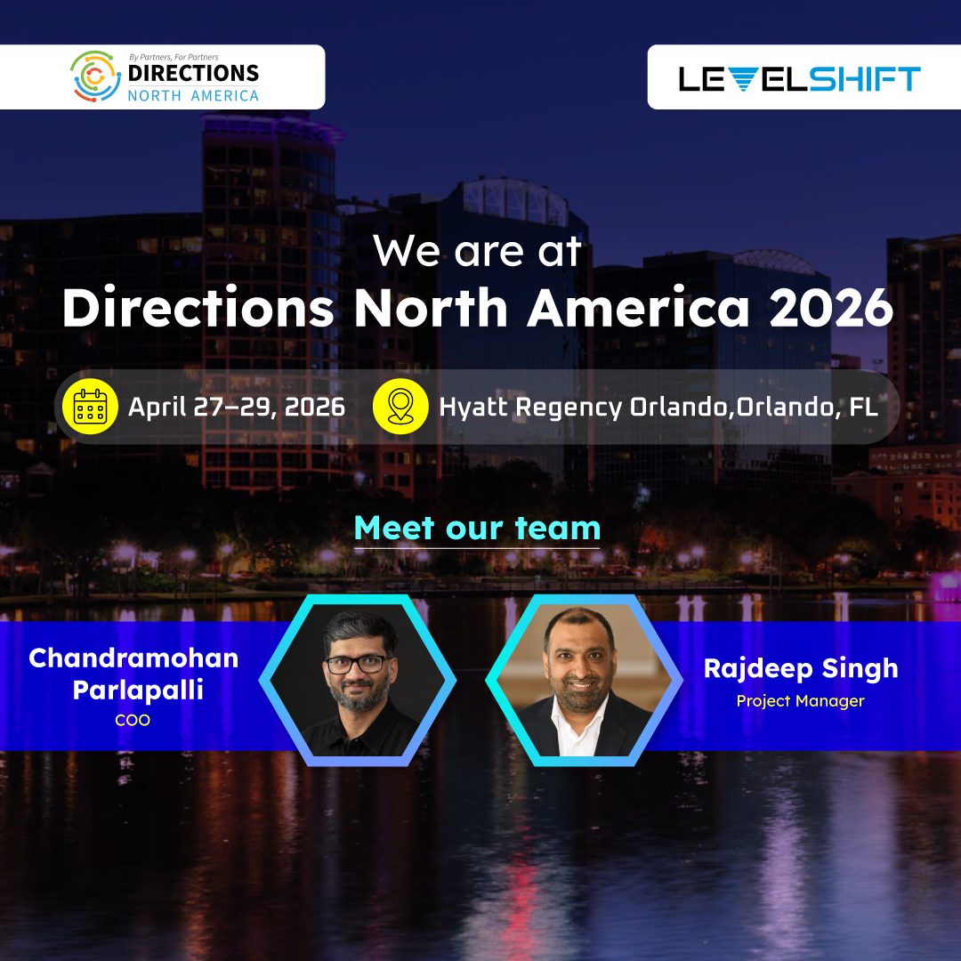 _LevelShift's tweet photo. We’re heading to Directions North America 2026 in Orlando.
Our COO, Chandramohan Parlapalli, and Rajdeep Singh, Project Manager, will be there, connecting with partners and exchanging perspectives on these shifts.
https://t.co/GvuAgO9UPW https://t.co/nPlNJk56oM
