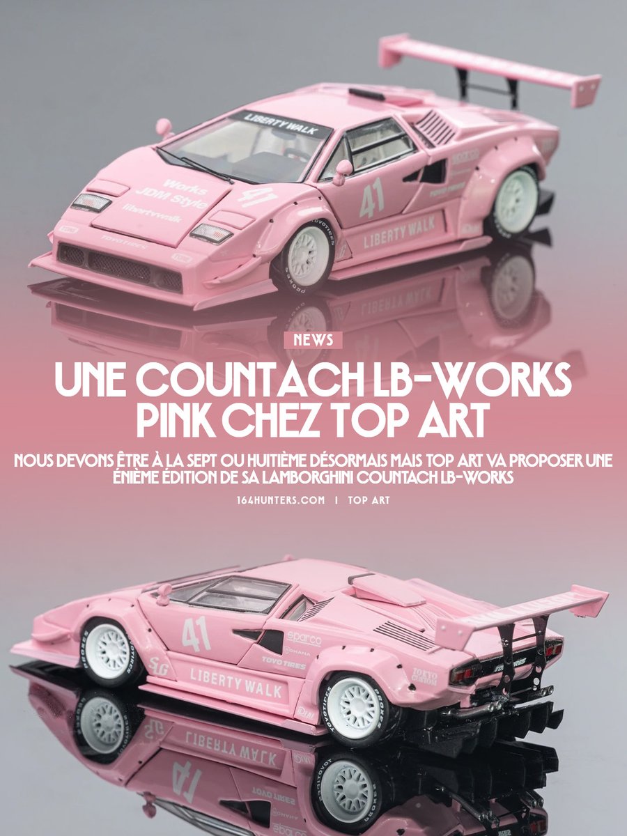 164hunters's tweet image. 🇫🇷 Une Countach LB-Works pink chez Top Art
🇯🇵 トップアートに展示されたカウンタックLB-Worksのピンク
🇺🇸 A Countach LB-Works pink from Top Art
---
#TopArt #Lamborghini #Countach #LibertyWalk #LBWK
▶ Lien en commentaire