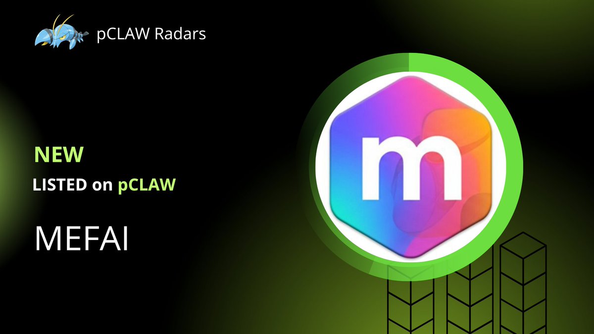 🦞 NEW LISTED on pCLAW 

$mefai <a href="/MetaFinancialAI/">Meta Financial AI</a>  is now live on pCLAW Agent, An autonomous AI agent now scanning, analyzing, and evolving in real-time.

#pClaw #binance #defi
