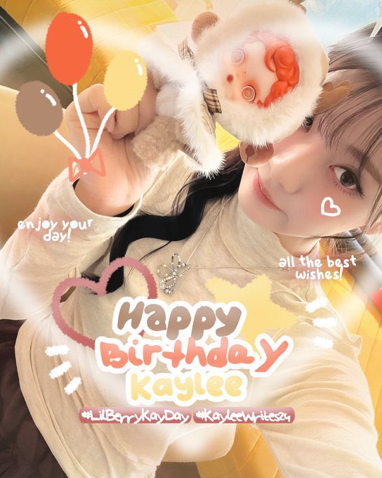 YEAY IT’S YOUR DAY! happy birthday to you kaylee, wish you all the best and i hope all of your wishes and dreams will come true. enjoy your special day <a href="/adorebluee_/">Kaylee.</a> and thank you for the layout from <a href="/jijmie/">sheA? ⭐️</a> #LilBerryKayDay #KayleeWrites24 🍥🎀⭐️