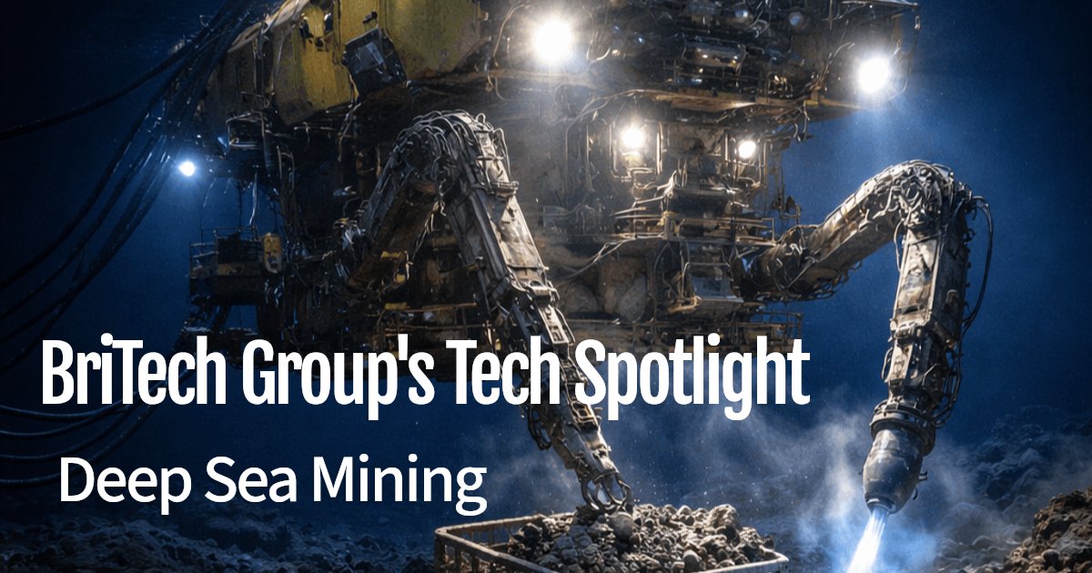 BriTechGroup's tweet image. Latest Blog- britechgroup.com/deep-sea-minin… The burgeoning push for rare earth metals is advancing beyond land as deep-sea mining captures attention. As we dive deeper into the blue, are we prepared to protect the mysteries this final frontier holds? #DeepSeaMining #SustainableTech