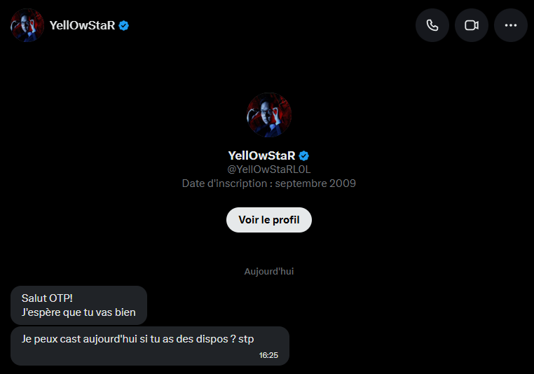 Il abuse j'avais pas vu… Il aurait pu trouver mon numéro s’il voulait cast ce soir