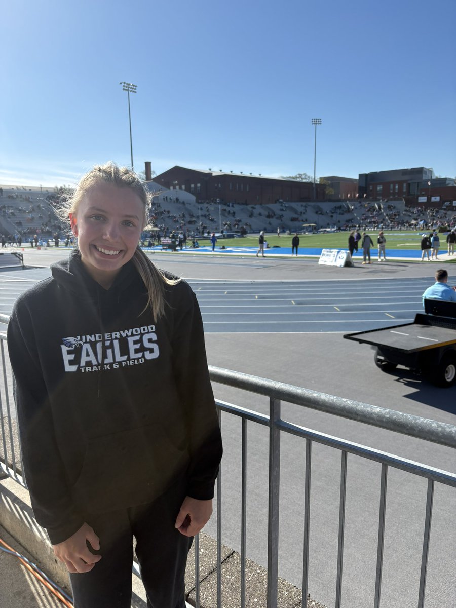 Eagles_Girls_TF's tweet photo. Bella Buckholdt breaks her own school record she set 2 weeks ago with a 12.55 in the 100M Dash. Finishing 26th at Drake Relays against an impressive field of sprinters. #DrakeRelays https://t.co/5ViCCh81Sk