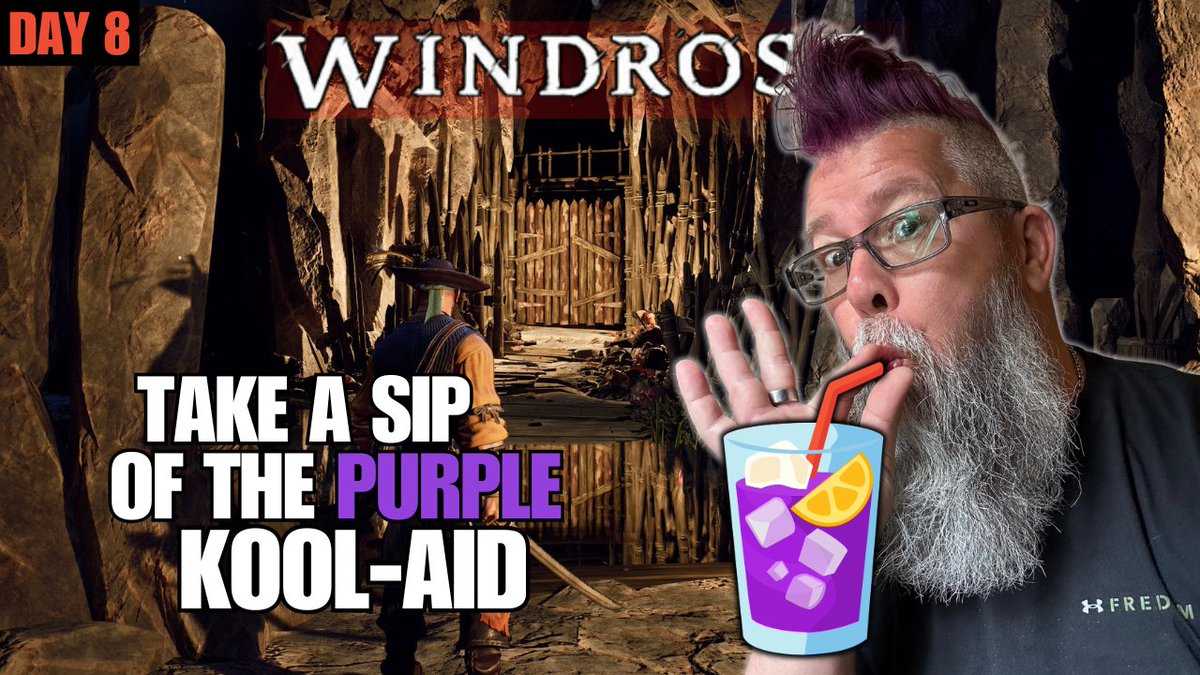 Good Morning &amp; Happy Freakshow Friday! Sip on the Purple Kool-Aid... <a href="/YouTubeGaming/">YouTube Gaming</a> <a href="/PlayWindrose/">Windrose</a> twitch.tv/donnytheory