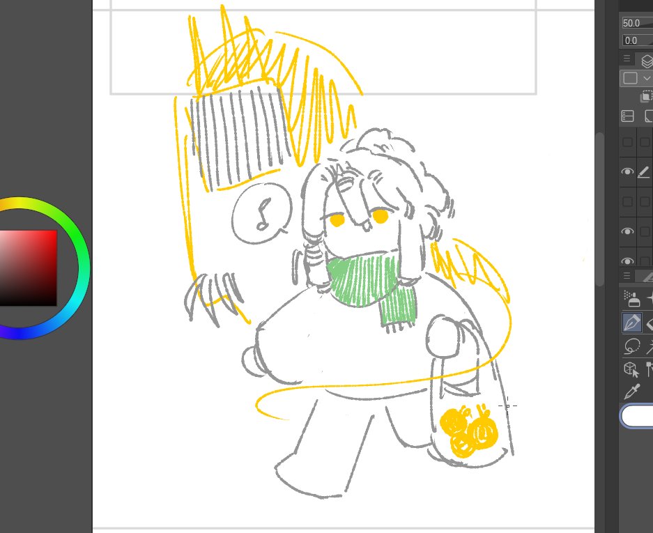 Melonyun1's tweet photo. have this doodle while i work on the next part 
Derek &amp; Hastur yellow apples grocery run https://t.co/WeyV5rpphf