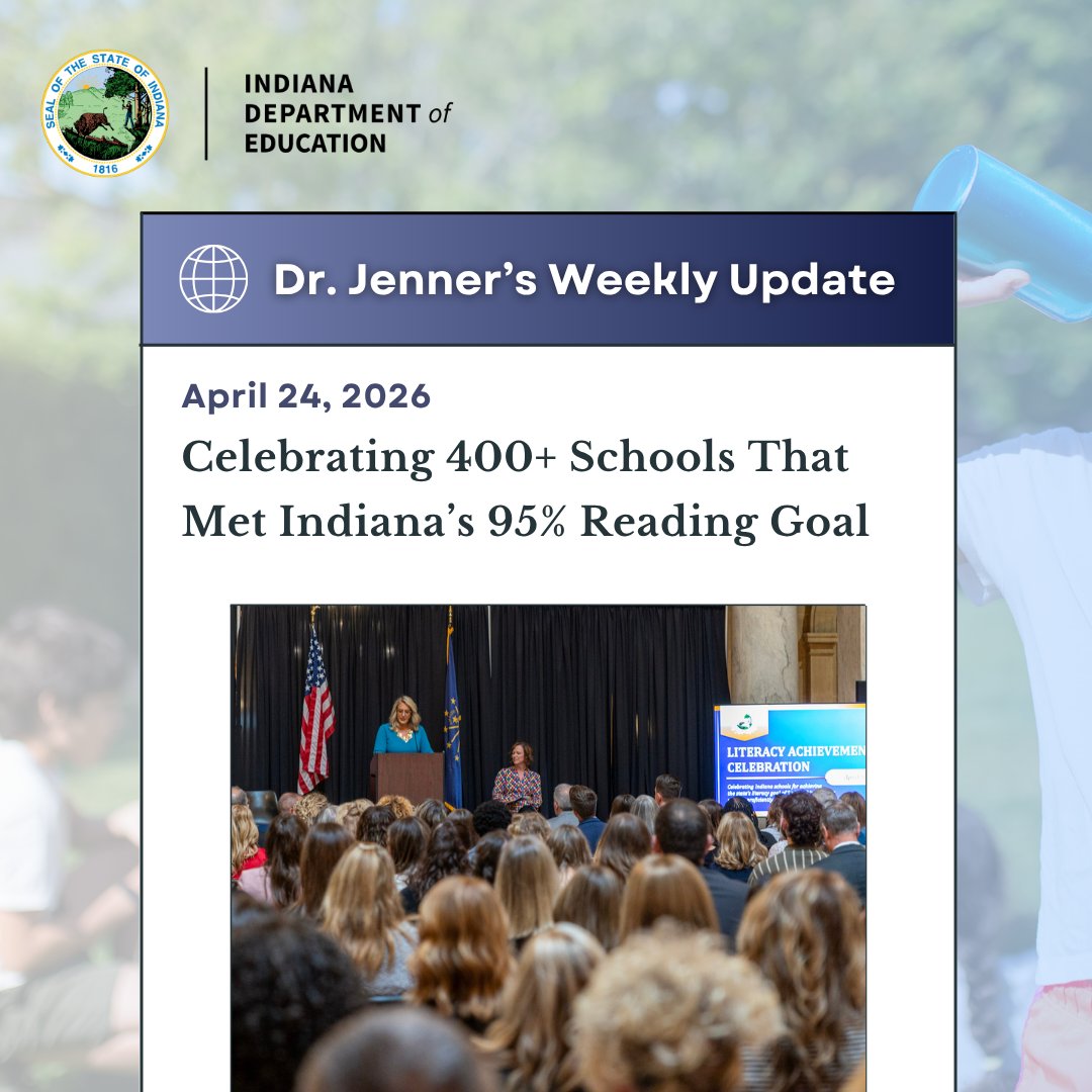 Indiana Department of Education (IDOE) tweet media