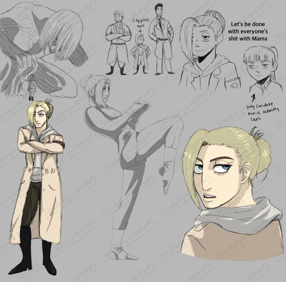 Strwbrry_lemon's tweet image. If RBA + M Survived!!
(Except my art abilities decided to crap out while I was making these and so they don't look how I wanted them too rip) #aot #aotfanart
