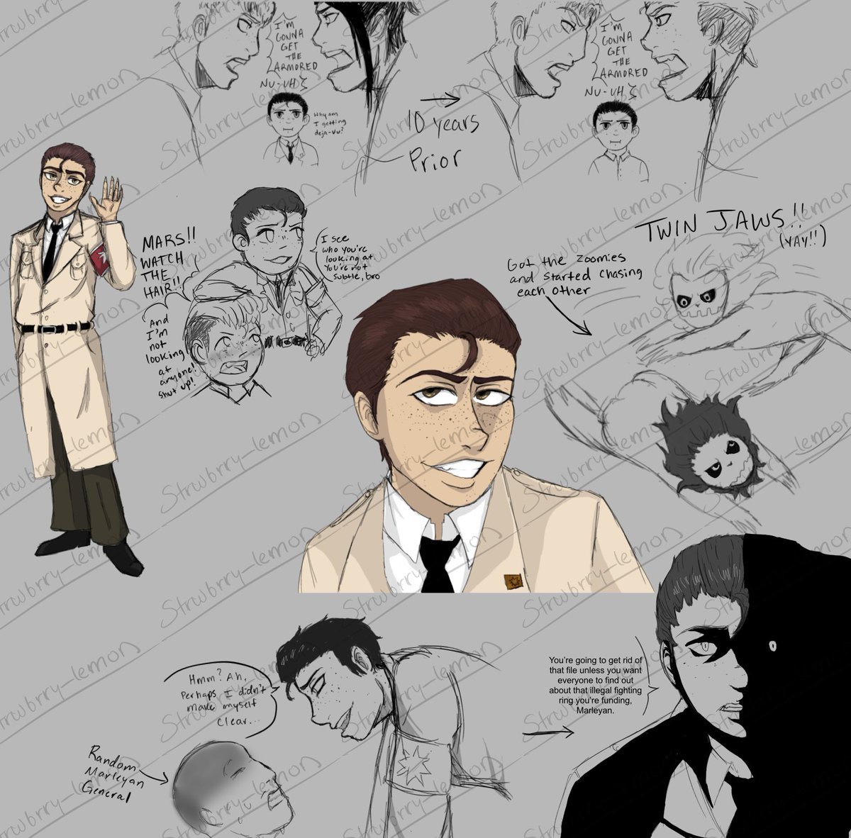 Strwbrry_lemon's tweet image. If RBA + M Survived!!
(Except my art abilities decided to crap out while I was making these and so they don't look how I wanted them too rip) #aot #aotfanart