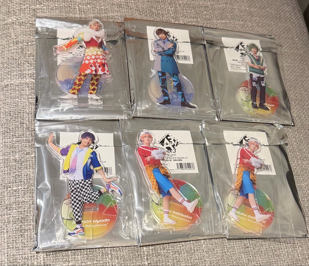 tag_tbm's tweet photo. 【交換・譲渡】 エーステ ACT3 春夏   アクスタ

譲｜幸、椋2、九門、シトロン、綴
求｜至

ご不快でなければ2:1交換も可能です
25マチネ、5/8または郵送希望です https://t.co/YIs6IJ5Upe