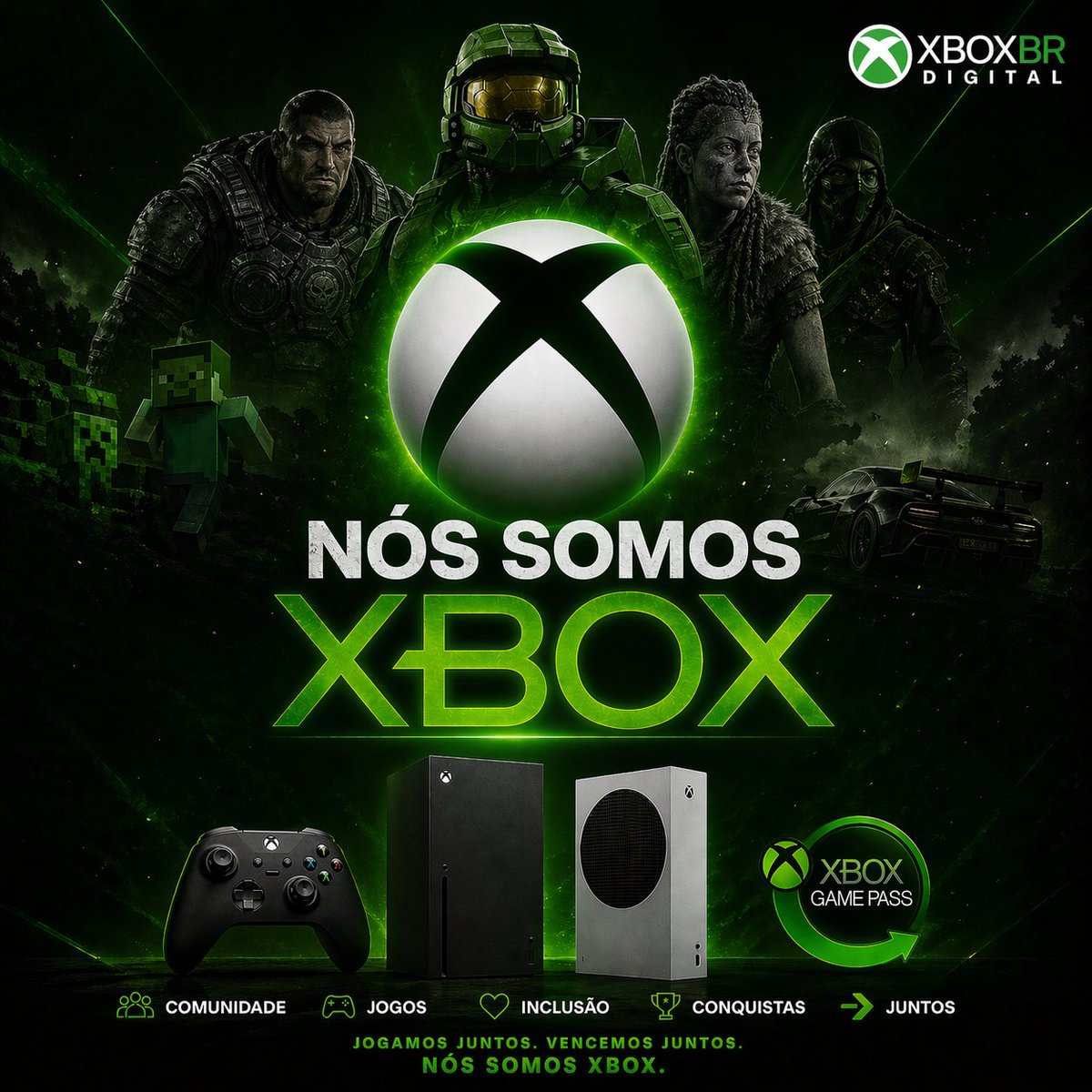 XboxBrDigital's tweet image. Nós somos Xbox: ontem, hoje, amanhã e o futuro.✅🫂💚🎮
@asha_shar
@aarongreenberg
@mattbooty @satyanadella 
#Xbox #Microsoft #XboxBrDigital