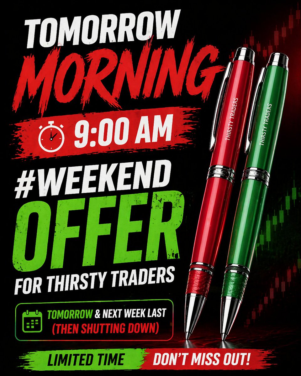 CHARTISKING's tweet image. #WeekendOffer ---------------Tomorrow morning 

•SHARP @ 9:00 AM
•For Thirsty Traders 

☺Exactly after 13 hours !!!