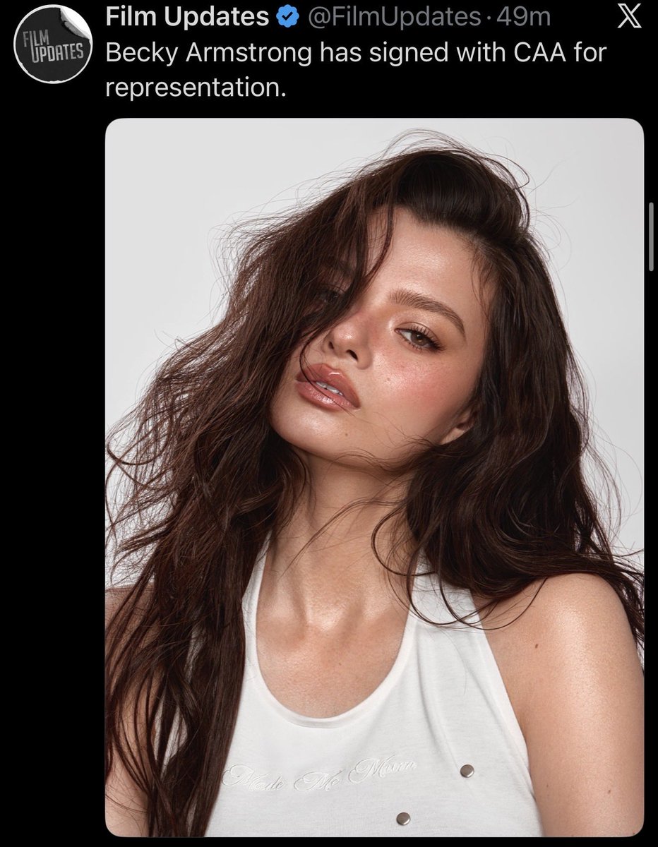 officialFBUS's tweet image. Becky becoming the first Thai actress for CAA has reached popular media outlets such as Pop Core, Pop Base, Variety, and Film Update 👏🏼😭🤍🪽 so proud 

Becky in Hollywood 🔜
#beckysangels
#CAA