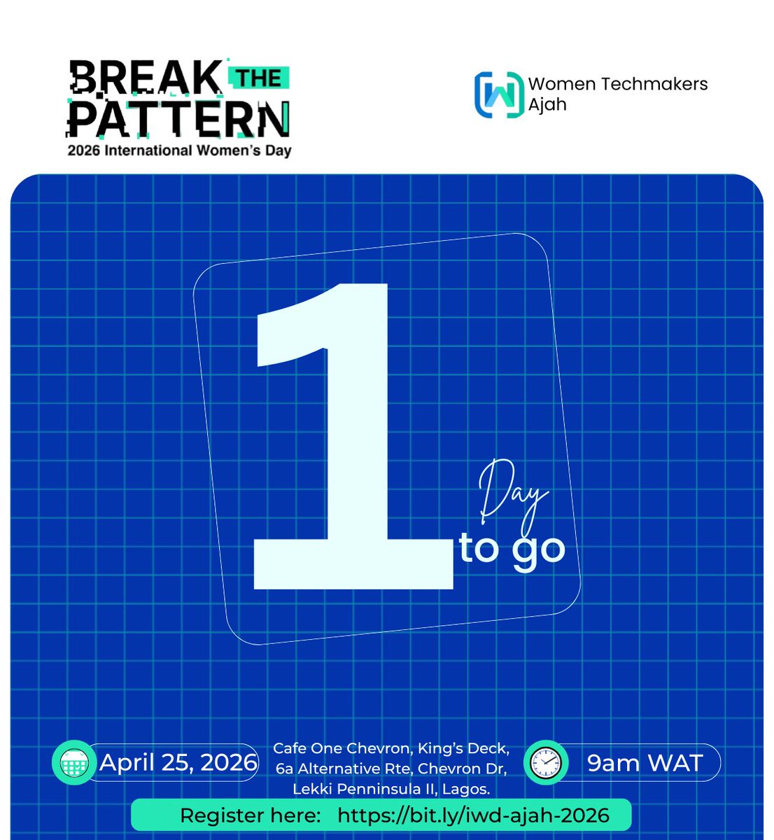 WTMAjah's tweet photo. 1 day to go 🚀
We’re almost there — are you ready? https://t.co/798c78tAsP