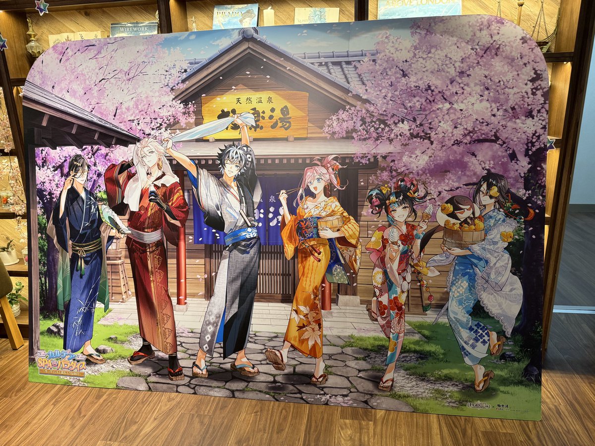sfcpopcorn's tweet photo. タイから帰国して約1週間
今月のRAKUスパ神田は、FGOとのコラボレーションでした。

#RAKUSPA1010神田 https://t.co/k93ukJiody