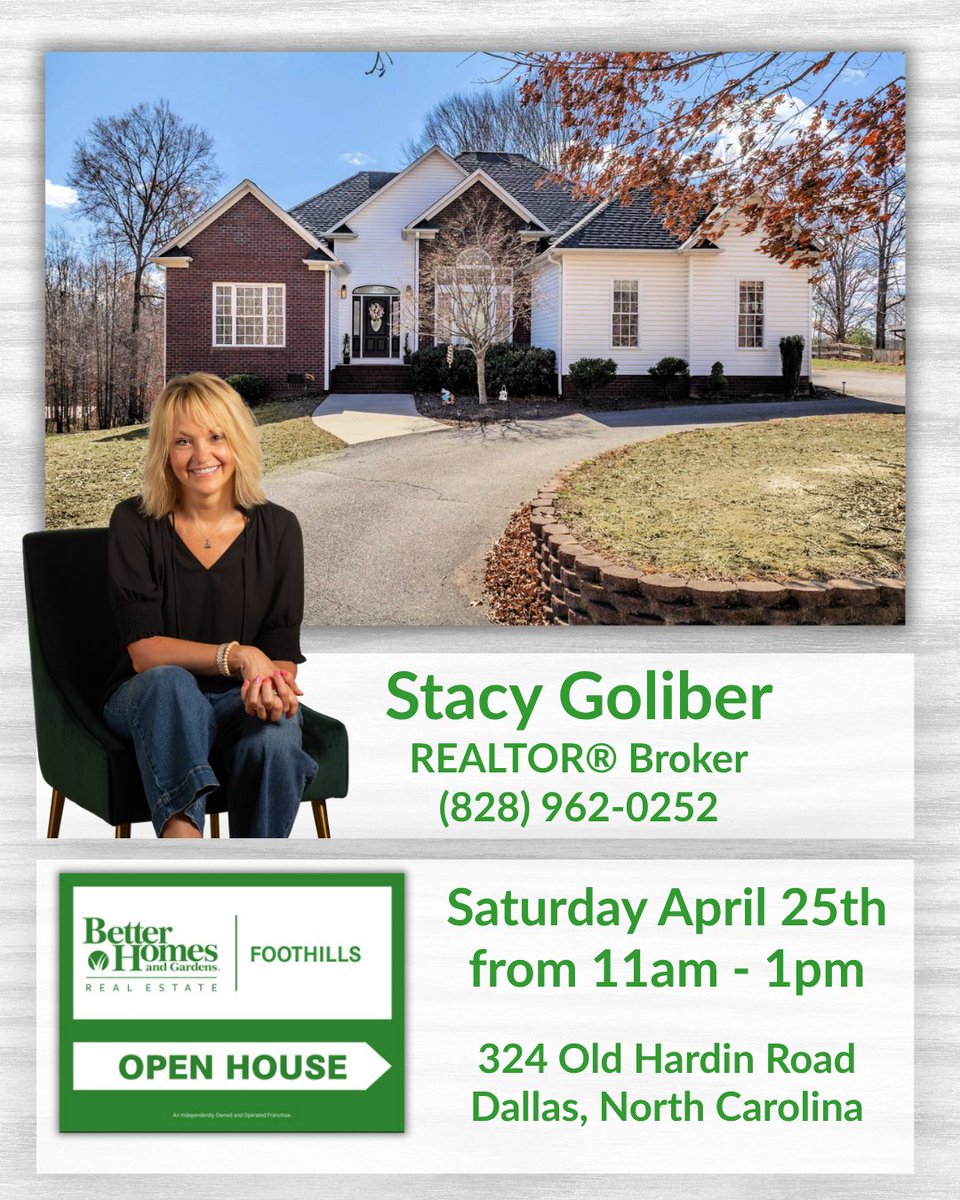 HickoryNCHomes's tweet image. 📷 #OpenHouse in Dallas NC!
📷  Saturday April 25th from 11am-1pm
📷 CAN'T WAIT until Saturday to see this great home?
📷 CALL 828-328-9540 to see it TODAY!
Welcome to this beautifully maintained 4-bedroom, 2-bathroom home, offering the ease of single-level living.
The  inviting