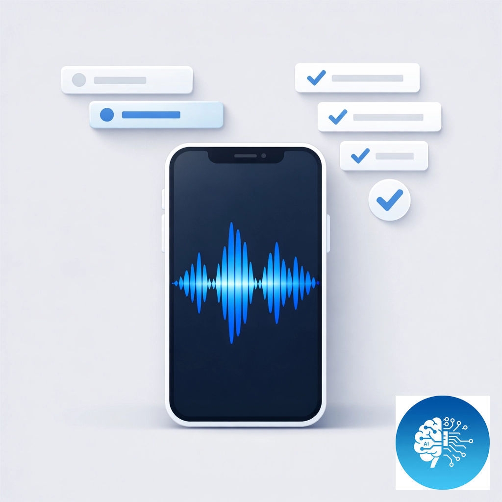 getprojectai's tweet image. Stop typing your ideas. Just speak them. Project AI’s Audio Notes transcribe your voice and extract tasks instantly. Turn thoughts into execution in seconds. Visit GetProjectAI.com to create your risk register for free. #AIAudioNotes #AITools #Efficiency #SaaS