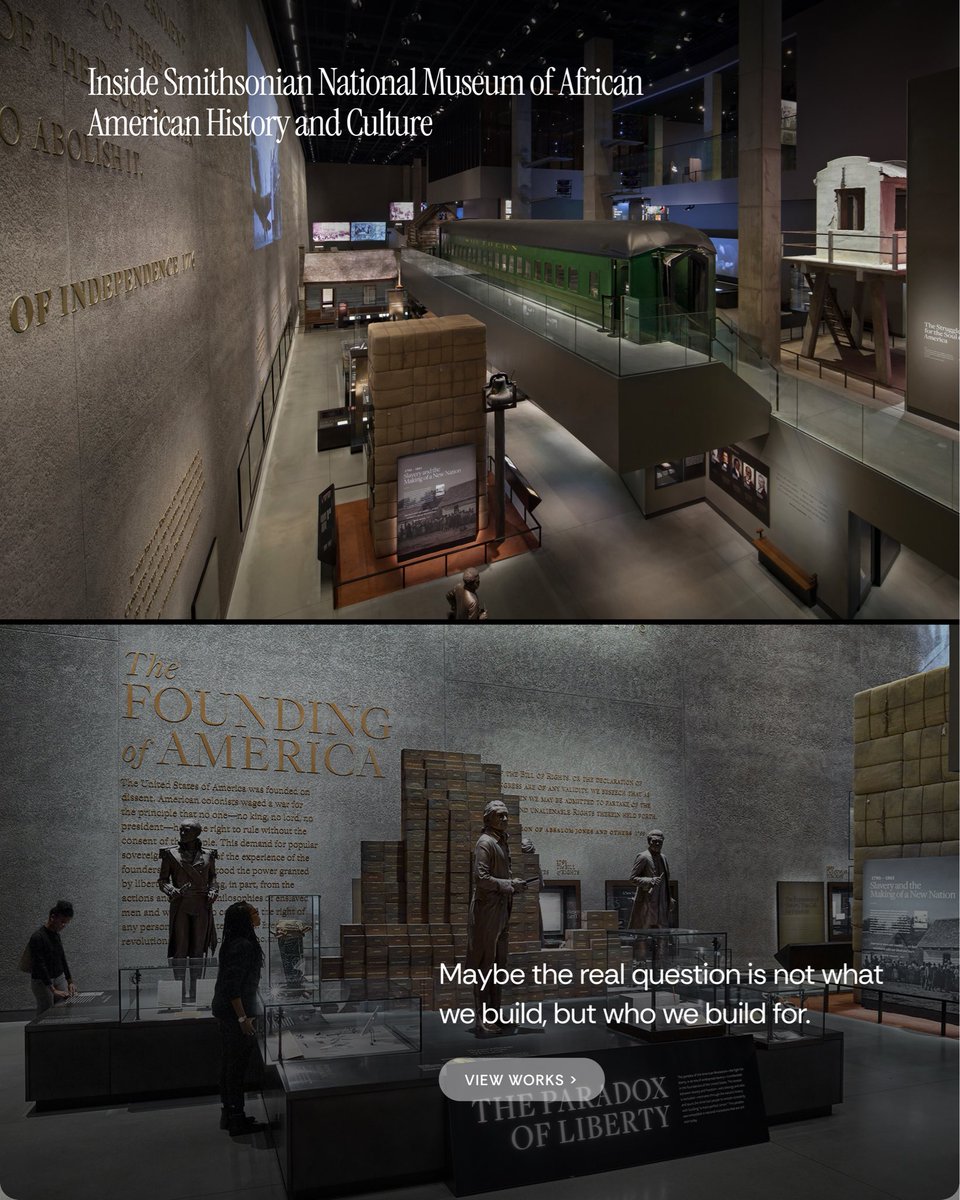 BrifAfrica's tweet image. Some buildings change skylines. David Adjaye's Smithsonian changes how we see ourselves. Bronze lattice. African craftsmanship. A journey from underground into light. Architecture is never just form. It is about who is seen and remembered.

#Brif #Brifafrica #arts #Davidadjaye