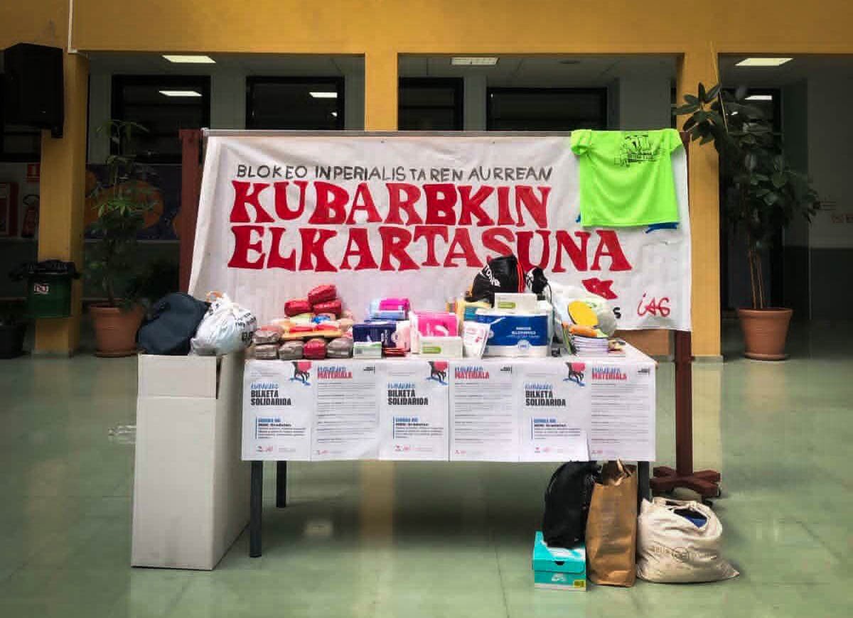 IASozialista's tweet photo. Azken asteotan, Kubara bidaltzeko oinarrizko produktuak bildu ditugu Euskal Herriko hamaika hezigunetan. 

Bihar, apirilak 25, izango da bilketa handia herrietan.

🚩𝑩𝒍𝒐𝒌𝒆𝒐 𝒊𝒏𝒑𝒆𝒓𝒊𝒂𝒍𝒊𝒔𝒕𝒂𝒓𝒆𝒏 𝒂𝒖𝒓𝒓𝒆𝒂𝒏, 𝑲𝒖𝒃𝒂𝒓𝒆𝒌𝒊𝒏 𝒆𝒍𝒌𝒂𝒓𝒕𝒂𝒔𝒖𝒏𝒂 https://t.co/cjLgU4GAeB