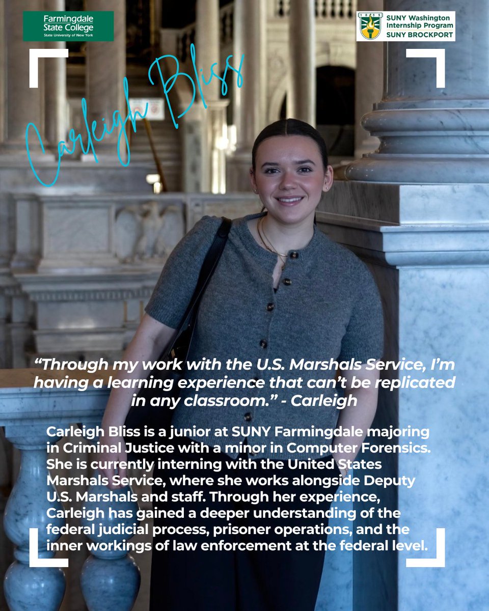 SUNYWashington's tweet photo. More student spotlights from our rockstar Spring '26 cohort!! #DCIntern #SUNYinDC https://t.co/gxFTVWbKur