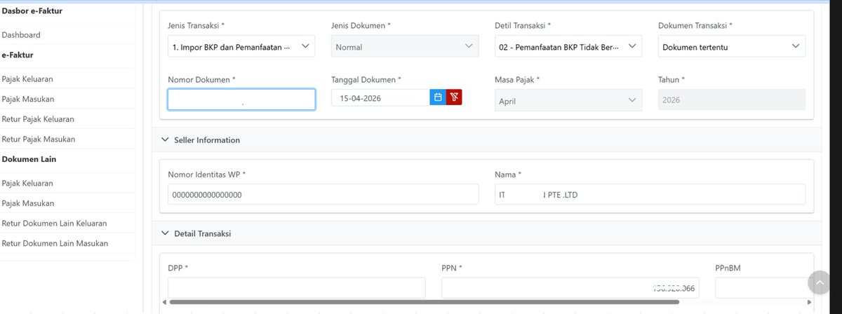 jatis123's tweet photo. @kring_pajak kak misalnya pt a input ppn masukan(SSP PPN) karena membeli software dari LN di coretax seperti di gambar sudah berhasil di upload dan namun tidak sengaja di cancel, apakah bisa di input ulang ya kak ? https://t.co/yO5vw7ZtLa