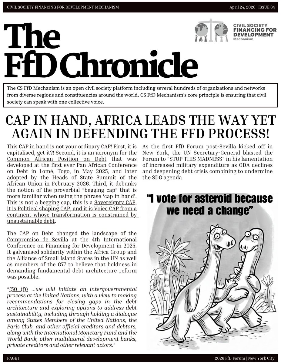 Civil Society Financing for Development Mechanism tweet media