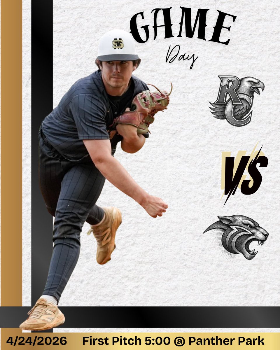 stonehsbaseball's tweet photo. Game day and our last day of senior week!  Head to Panther Park as we close out our series against Rhea County. First pitch at 5:00 https://t.co/rzpNbVsaDF