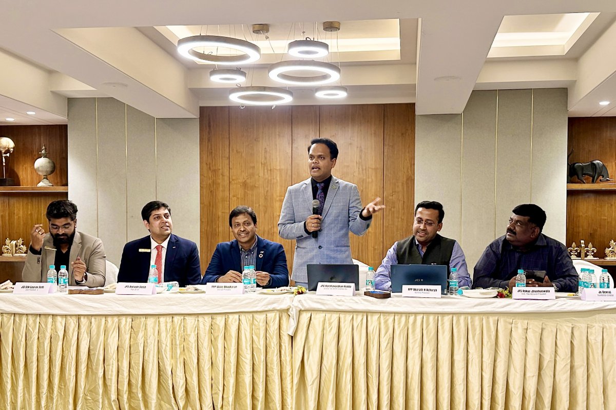 nbhvr's tweet photo. Pleased to chair the first meeting with Jaycees of #Kolkata as the Bid Director for JCI World Congress 2028.

It was insightful to hear from leaders. A meaningful start with focused discussions on collaboration and creating a world-class experience.

#JCI #JCIIndia #WorldCongress https://t.co/kX2N4o9q2X
